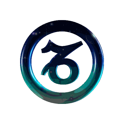 spinning Capricorn symbol