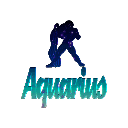 spinning Aquarius symbol
